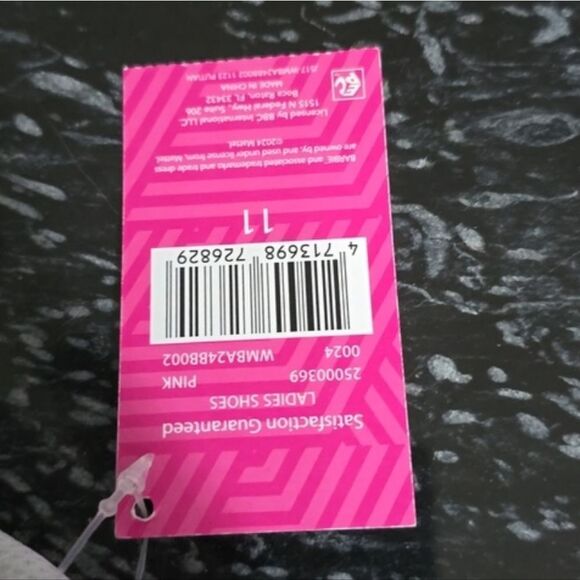 BRAND NEW  WOMEN'S BARBIES BY MATTEL PINK CASUAL COURT SNEAKER - Picture 15 of 16